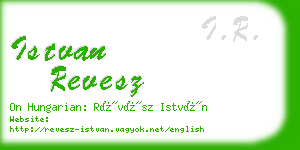 istvan revesz business card